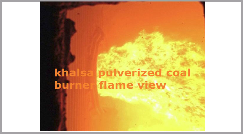 Khalsa Pulverzed Coal Burner Flame View
